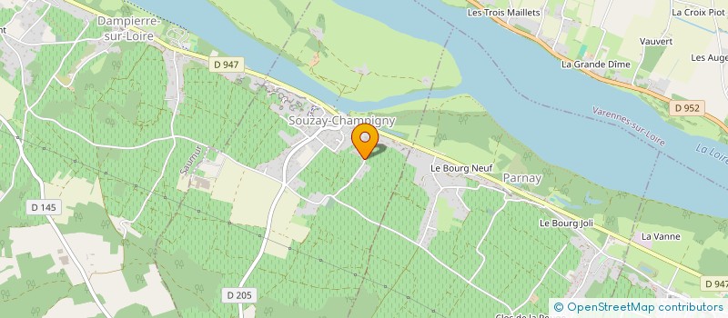 localisation de l'entreprise MONSIEUR LOIC COCHARD  SOUZAY-CHAMPIGNY