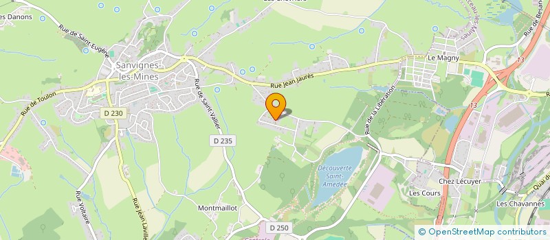 localisation de l'entreprise MONSIEUR LOIC COGNARD  SANVIGNES-LES-MINES