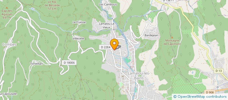 localisation de l'entreprise MONSIEUR LOIC CONTI  LAMALOU-LES-BAINS