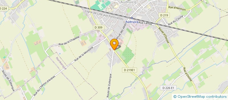 localisation de l'entreprise MONSIEUR LOIC COOLENS  AUDRUICQ