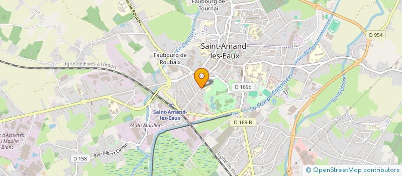 localisation de l'entreprise MONSIEUR LOIC COPPENOLLE  SAINT-AMAND-LES-EAUX