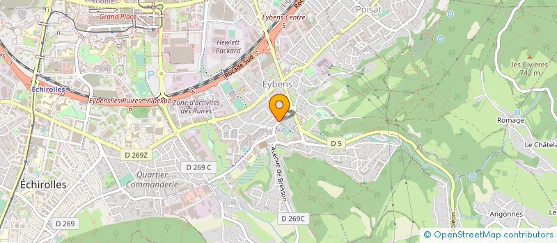 localisation de l'entreprise MONSIEUR LOIC COQUET  EYBENS