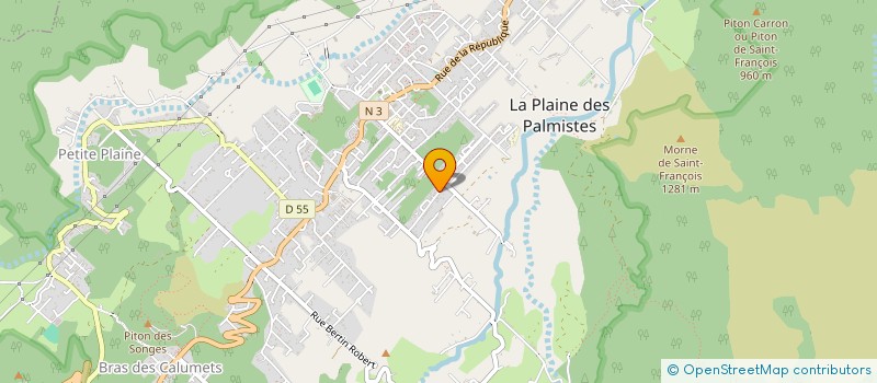 localisation de l'entreprise MONSIEUR LOIC CORALIN  LA PLAINE-DES-PALMISTES