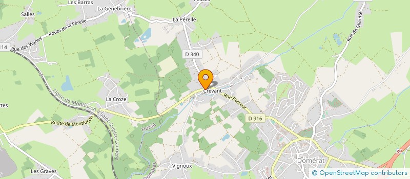 localisation de l'entreprise MONSIEUR LOIC COULANGEON à DOMERAT