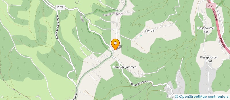 localisation de l'entreprise MONSIEUR LOIC COULAUD  FLAUJAC-POUJOLS