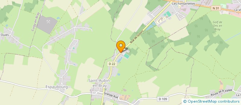 localisation de l'entreprise MONSIEUR LOIC COYOT  SAINT-AUBIN-EN-BRAY