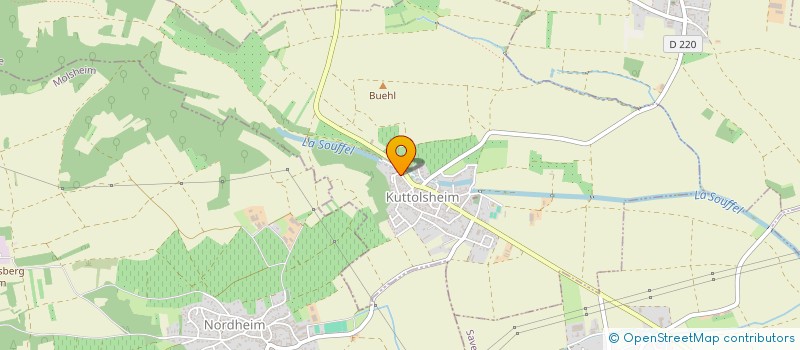 localisation de l'entreprise MONSIEUR LOIC CROUVEZIER  KUTTOLSHEIM