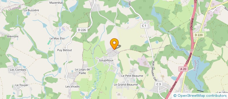 localisation de l'entreprise MONSIEUR LOIC DAGUENET à BONNAC-LA-COTE
