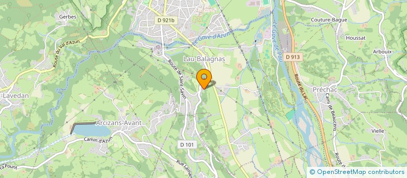 localisation de l'entreprise MONSIEUR LOIC DALLEVES  LAU-BALAGNAS