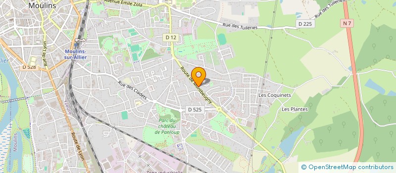 localisation de l'entreprise MONSIEUR LOIC DANET  YZEURE