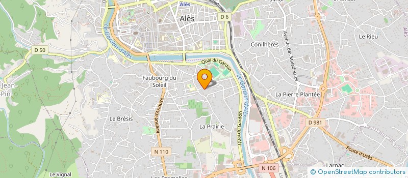 localisation de l'entreprise MONSIEUR LOIC DARAGON  ALES