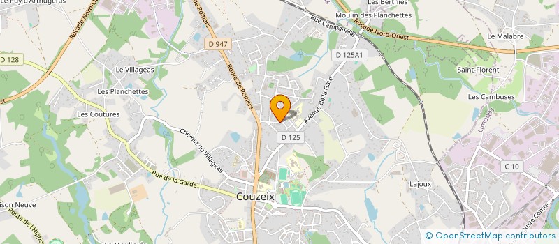 localisation de l'entreprise MONSIEUR LOIC DASSIER  COUZEIX