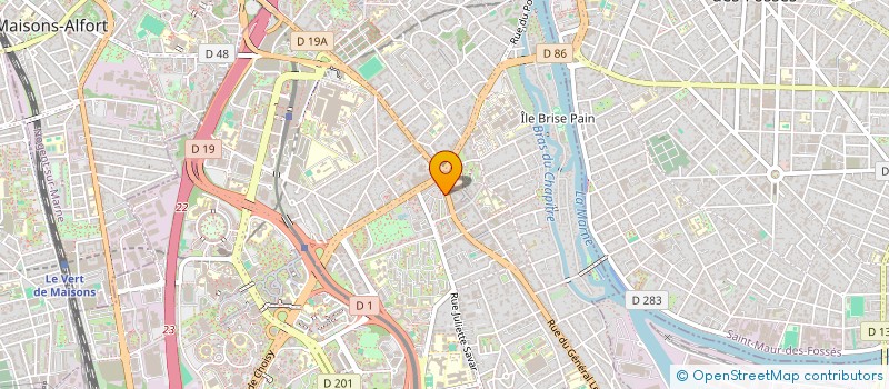 localisation de l'entreprise MONSIEUR LOIC DAUBRICOURT  CRETEIL