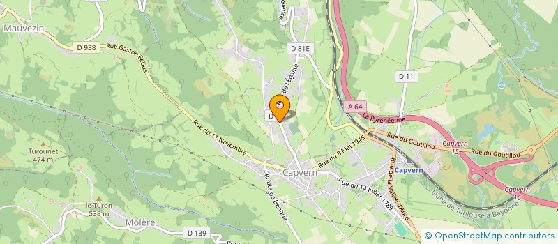 localisation de l'entreprise MONSIEUR LOIC DAUREU  CAPVERN