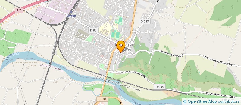 localisation de l'entreprise MONSIEUR LOIC DAURIAC  LIVRON-SUR-DROME