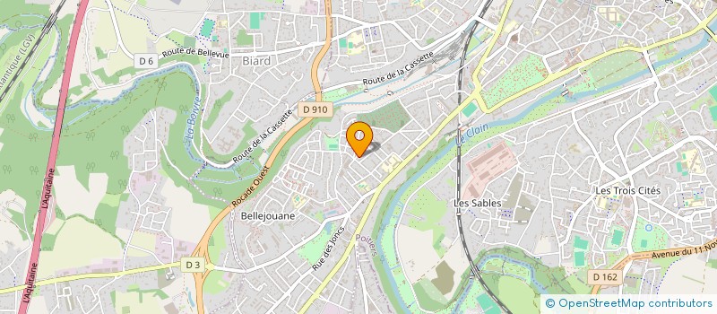 localisation de l'entreprise MONSIEUR LOIC DAVID à POITIERS