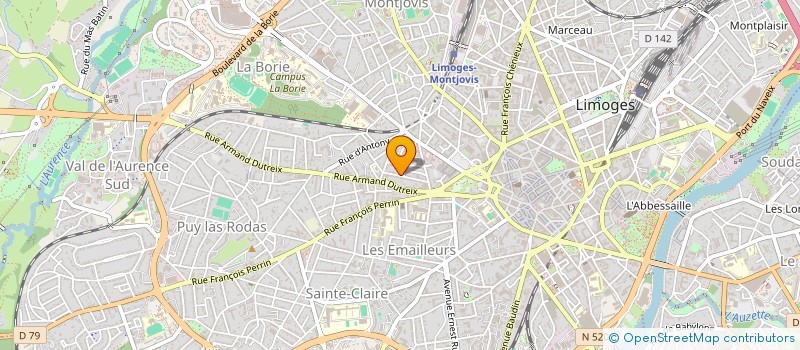 localisation de l'entreprise MONSIEUR LOIC DE BLETTERIE à LIMOGES