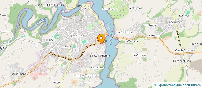 localisation de l'entreprise MONSIEUR LOIC DE COETLOGON à TREGUIER