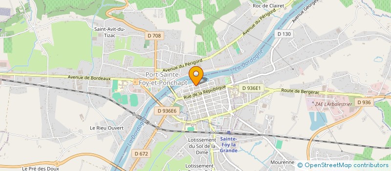 localisation de l'entreprise MONSIEUR LOIC DE LENCLOS  SAINTE-FOY-LA-GRANDE