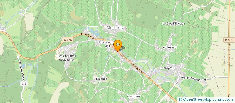 localisation de l'entreprise MONSIEUR LOIC DE SUREMAIN à MERCUREY