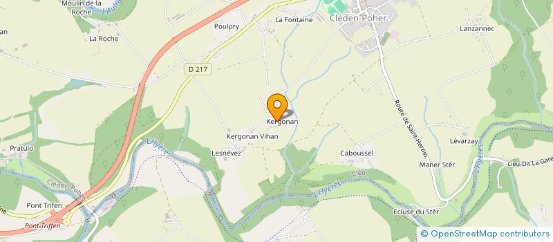 localisation de l'entreprise MONSIEUR LOIC DE TREMAUDAN  MOTREFF