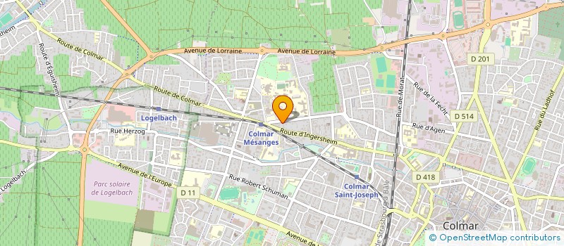 localisation de l'entreprise MONSIEUR LOIC DECAESTEKER  COLMAR