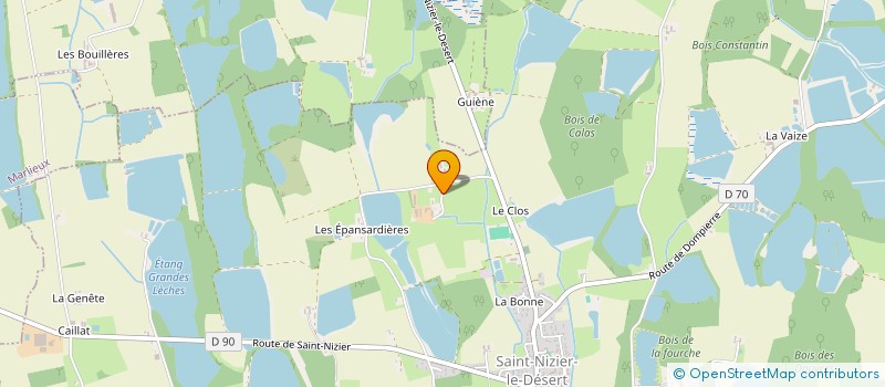 localisation de l'entreprise MONSIEUR LOIC DECOLLONGE à SAINT-NIZIER-LE-DESERT