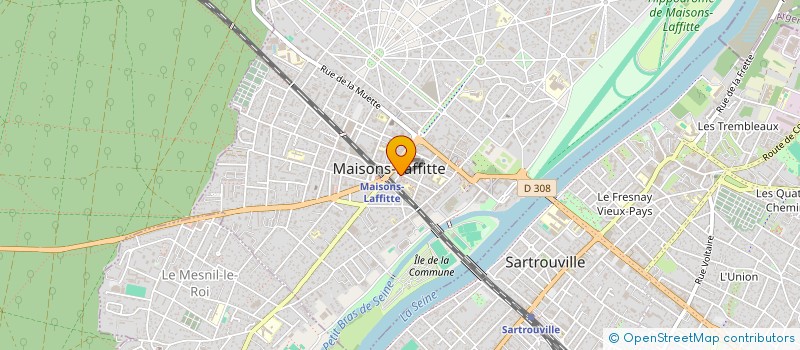 localisation de l'entreprise MONSIEUR LOIC DEFONTAINE à MAISONS-LAFFITTE