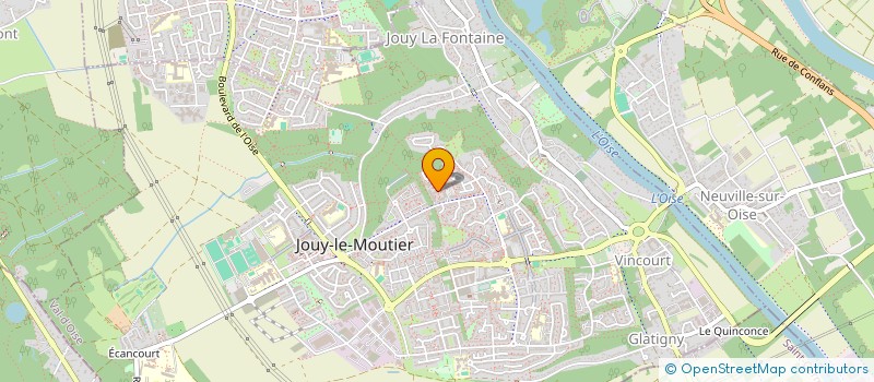 localisation de l'entreprise MONSIEUR LOIC DELACROIX  JOUY-LE-MOUTIER