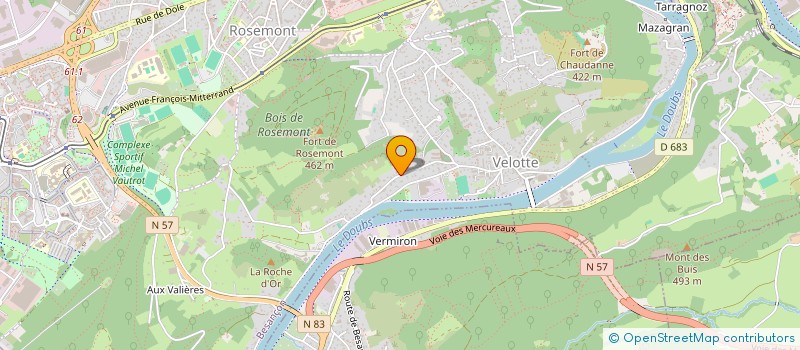 localisation de l'entreprise MONSIEUR LOIC DELALANDE à BESANCON