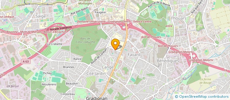 localisation de l'entreprise MONSIEUR LOIC DELGA  GRADIGNAN