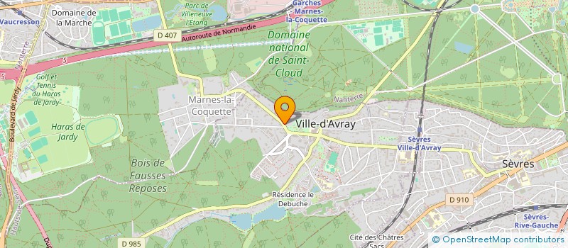 localisation de l'entreprise MONSIEUR LOIC DEMARS  VILLE-D'AVRAY