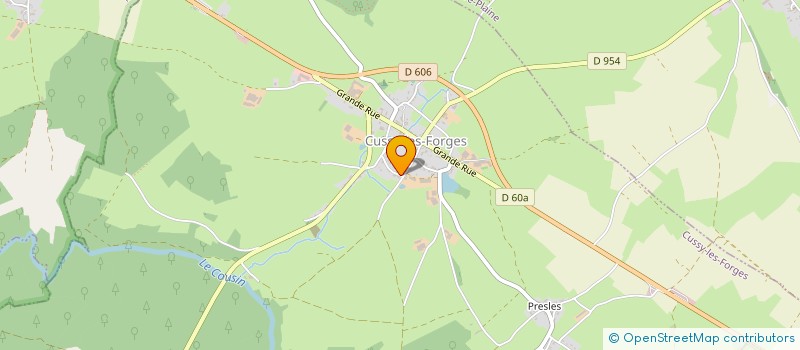 localisation de l'entreprise MONSIEUR LOIC DERACHE  CUSSY-LES-FORGES