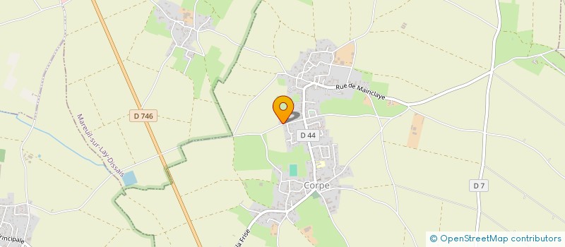 localisation de l'entreprise MONSIEUR LOIC DEROUILLAC  CORPE