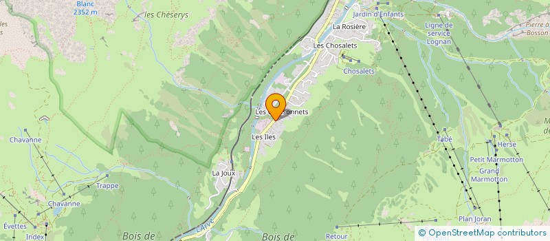 localisation de l'entreprise MONSIEUR LOIC DESAGE  CHAMONIX-MONT-BLANC