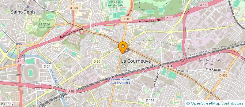 localisation de l'entreprise MONSIEUR LOIC DESNOYERS à LA COURNEUVE