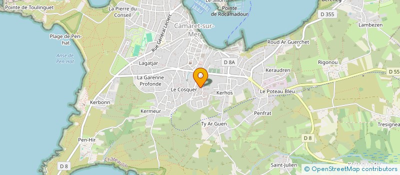 localisation de l'entreprise MONSIEUR LOIC DHAENE  CAMARET-SUR-MER