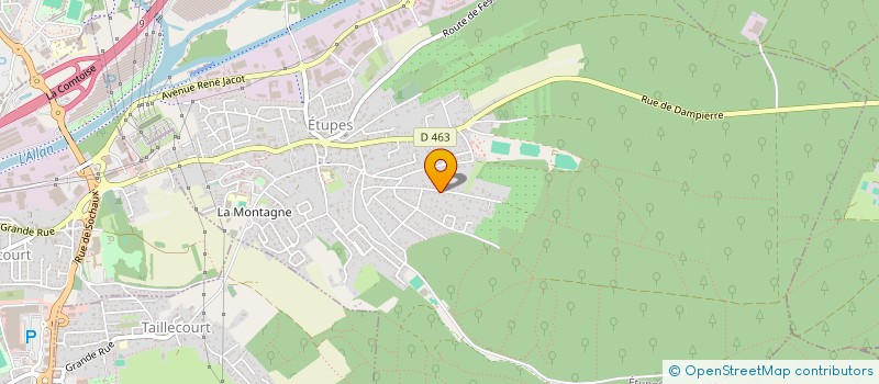 localisation de l'entreprise MONSIEUR LOIC DIETRICH  ETUPES