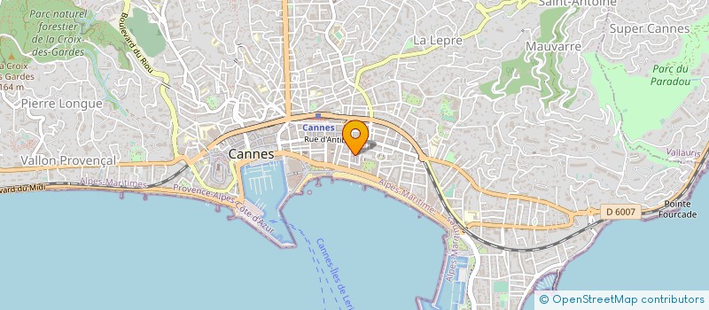 localisation de l'entreprise MONSIEUR LOIC DRAY  CANNES