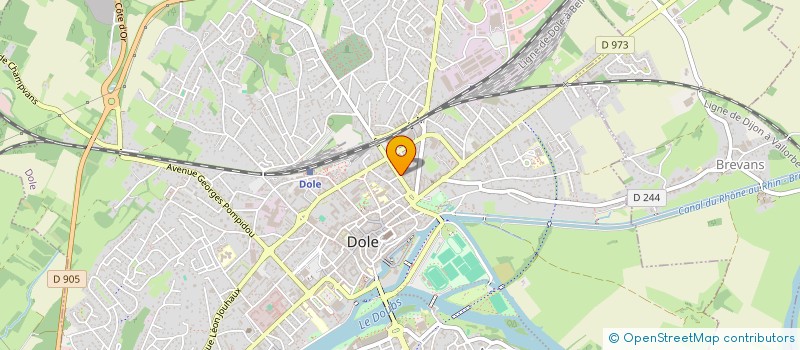 localisation de l'entreprise MONSIEUR LOIC DUBOIS à DOLE