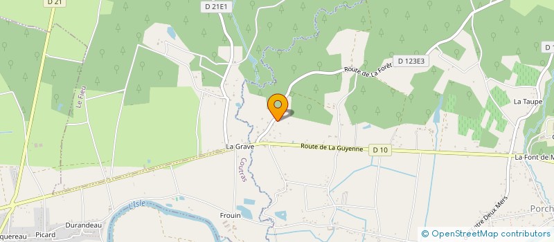 localisation de l'entreprise MONSIEUR LOIC DUBUT  PORCHERES