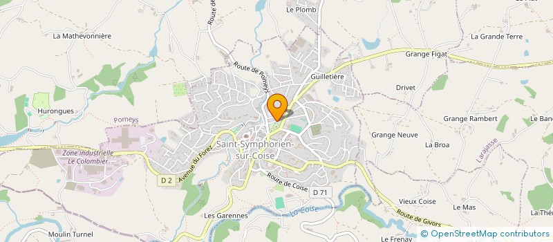 localisation de l'entreprise MONSIEUR LOIC DUFERMONT à SAINT-SYMPHORIEN-SUR-COISE
