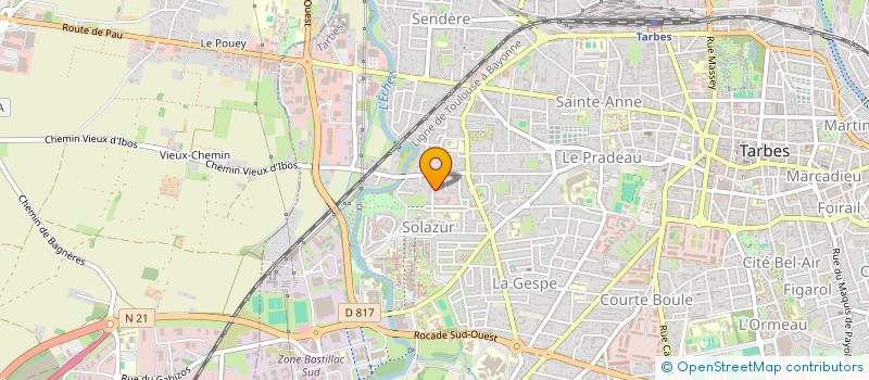 localisation de l'entreprise MONSIEUR LOIC DUHARD  TARBES