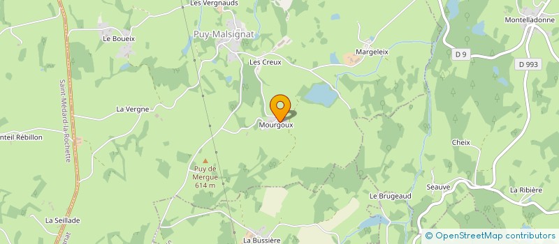 localisation de l'entreprise MONSIEUR LOIC DUMAZET à PUY-MALSIGNAT