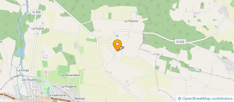 localisation de l'entreprise MONSIEUR LOIC DUME à SAINT-DENIS-SUR-SARTHON