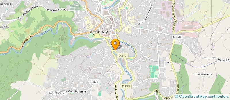 localisation de l'entreprise MONSIEUR LOIC DUPLAT  ANNONAY