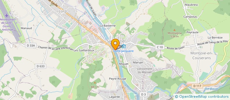 localisation de l'entreprise MONSIEUR LOIC DUPONT à SAINT-LIZIER