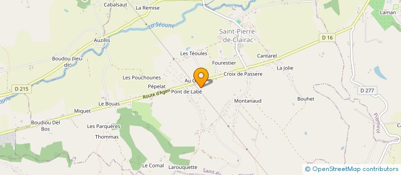 localisation de l'entreprise MONSIEUR LOIC DUPUY  SAINT-PIERRE-DE-CLAIRAC