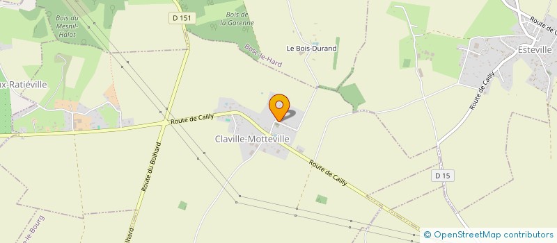 localisation de l'entreprise MONSIEUR LOIC DURAND  CLAVILLE-MOTTEVILLE