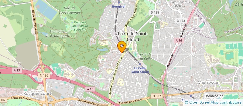 localisation de l'entreprise MONSIEUR LOIC DURY  LA CELLE-SAINT-CLOUD